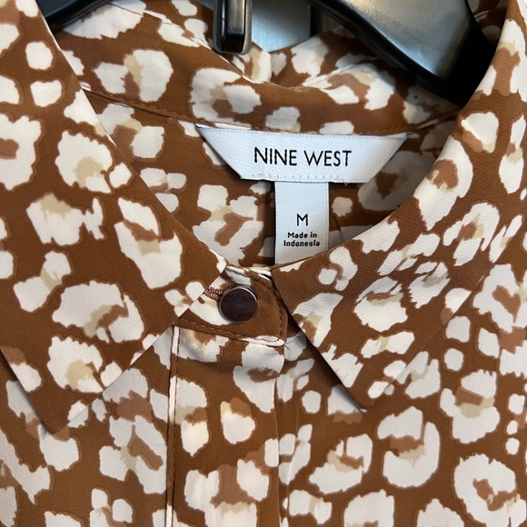 Nine West Draped Blouse Size M. NWT - Picture 5 of 9